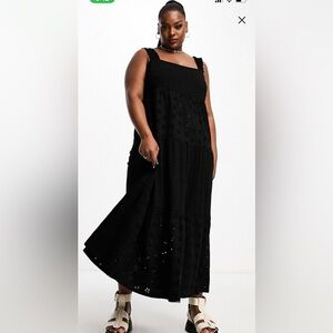Plus size eyelet dress